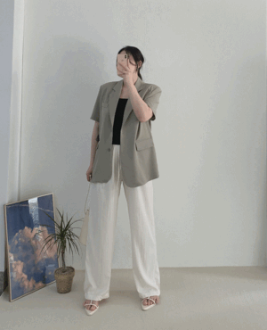 [ 77-99추천 FREE ] 뉴트 반팔 재킷 ( 홑겹으로 시원하게 착용~ )
